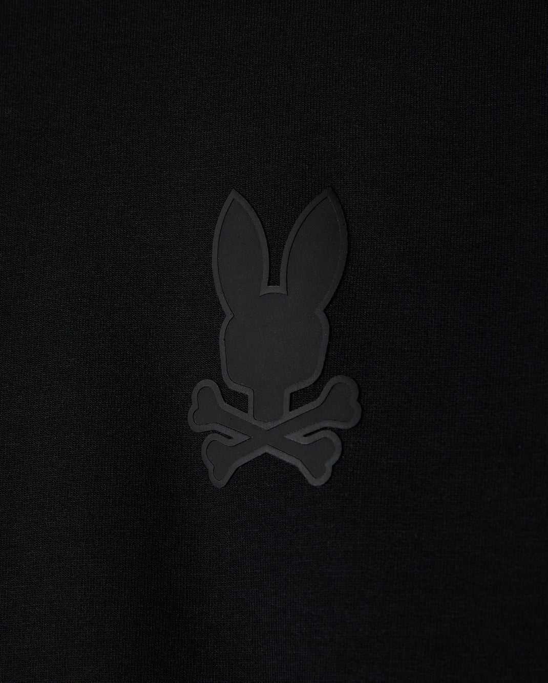 Sweat a Capuche Psycho Bunny Houston French Terry Crewneck Noir Enfant | YJP-14908931